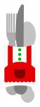 Silverware Holder Mrs. Clause
