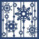 Snowflake Stripe Frame