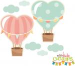 Heart Hot Air Balloons
