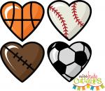 Sports Ball Hearts 1