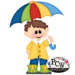 Boy with Umbrella