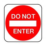 Do Not Enter