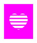 Stripe Heart Square 5