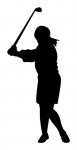 Lady Playing Golf