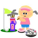 QT Patootie Girl Golfer