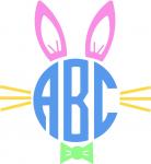 Holidays and Seasons Monogram Toppers: Bunny