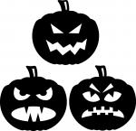 Halloween Window Silhouettes: Mean Pumpkins