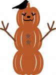 Pumpkin Snowman