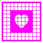 Center Heart Grid overlay