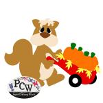 Squirrel in Wheelbarrow