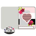 Chevron Heart Tag Card