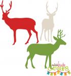 Reindeer Silhouette Set