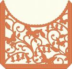 Elegant Card Sleeves Collection: Butterflies and Bluebells Square Envelope