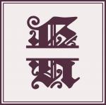 Split Monogram Collection: K