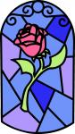 Stained Glass Rose