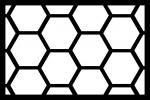 4 x 6 Hexagon Frame Overlay
