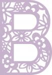 Floral Alphabet Collection: Floral-B
