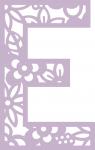 Floral Alphabet Collection: Floral-E