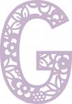 Floral Alphabet Collection: Floral-G