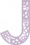 Floral Alphabet Collection: Floral-J