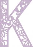 Floral Alphabet Collection: Floral-K
