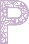Floral Alphabet Collection: Floral-P