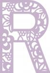 Floral Alphabet Collection: Floral-R