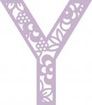 Floral Alphabet Collection: Floral-Y