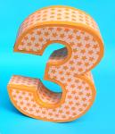 Number Boxes Collection: Three (3)