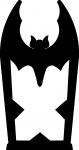 At the Graveyard Collection: Bat Tombstone