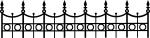 At the Graveyard Collection: Wrought Iron fence