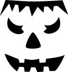 Frankenstein Jack-O-Lantern Face