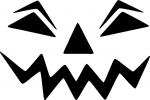 Scary Jack-O-Lantern Face