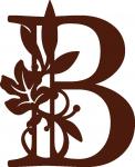 Fall Leaves Monogram Collection: B