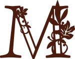 Fall Leaves Monogram Collection: M