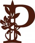 Fall Leaves Monogram Collection: P
