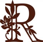 Fall Leaves Monogram Collection: R