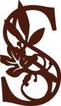 Fall Leaves Monogram Collection: S