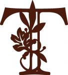 Fall Leaves Monogram Collection: T