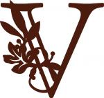Fall Leaves Monogram Collection: V