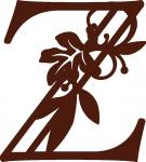 Fall Leaves Monogram Collection: Z