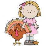 Girl with Turkey