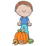 Boy with Pumpkin