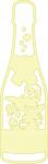 Midnight Kisses Collection: Champagne Bottle Silhouette