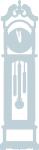 Midnight Kisses Collection:  Grandfather Clock Silhouette