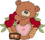 Bear with Roses