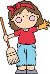 Spring Cleaning Girl