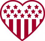 Let Freedom Ring Collection: Stars and Stripes Heart Silhouette