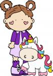 Girl with Unicorn