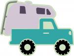 Truck with Camper